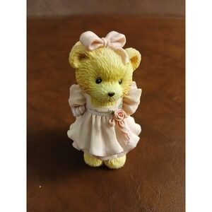 Cherished Teddies Child of Love 1993 Enesco - Girl Pink Dress Valentine #159B5
